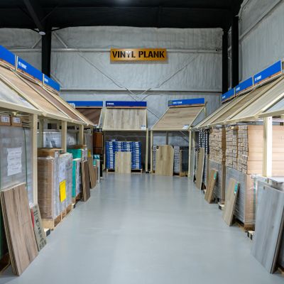 Vinyl Plank floor display at The Floor Trader in FWB