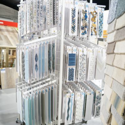 wall tile display at Carr's Floor Trader Design Outlet