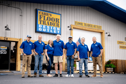 team at Carr's Floor Trader